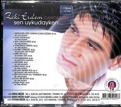 Zeki Erdem -CancağzımSen Uykudayken CD Müzik (İkinci El ) CD3019 - 8