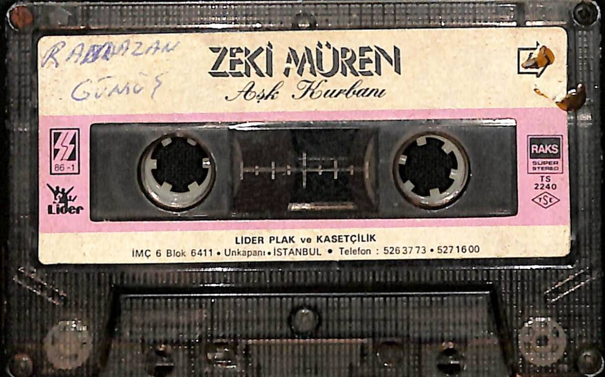 Zeki Müren - Aşk Kurbanı Kaset (İkinci El) KST27741 - 1