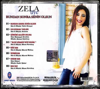 Zela Üye - Bundan Sonra Senin Olsun (Sıfır Ürün) CD Müzik CD1855 - 2