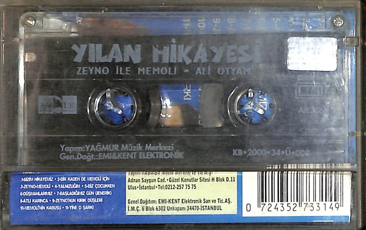 Zeyno İle Memoli - Ali Oytam - Yılan Hikayesi Kaset (İkinci El) KST26679 - 2