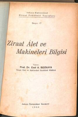 Ziraat Alet ve Makineleri Bilgisi KTP2414 - 1