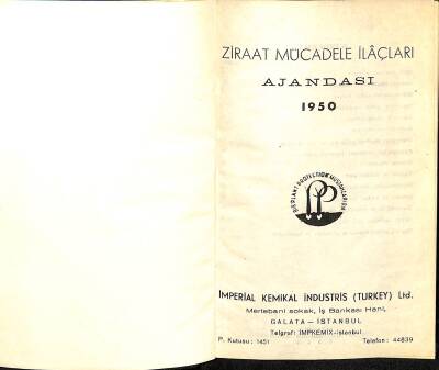 Ziraat Mücadele İlaçları Ajandası 1950 NDR78837 - 1